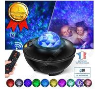 TD® Veilleuse Projecteur d'étoiles laser LED 3-en-1 Haut-parleur Bluetooth Commande vocale pour les enfants Fête