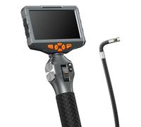 TD500 caméra d'inspection double objectif, borescope articulé de 6,2 mm, caméra d'inspection vidéo endoscopique 1080P avec écran IPS de 5 pouces, direction bidirectionnelle à 360° et WIFI