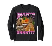 TDAH Funny Capybara Meme Bootleg Y2K Graphic Manche Longue