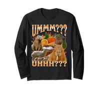 TDAH Funny Capybara Meme Bootleg Y2K Graphic Manche Longue