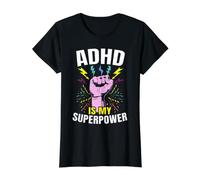 TDAH is My Superpower TDAH Sensibilisation à la névrodiversité T-Shirt Graphique avec Valeur