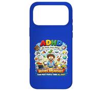 TDAH We Think More Things Before Breakfast Jeu de Mots drôle Coque pour iPhone 17 Pro Max