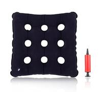 TDCQ Coussin Gonflable en Anneau,Coussin d Assise Gonflable, Coussin Rond Gonflable,Hémorroïdes Coussin,Donut Coussin (9 Trous)