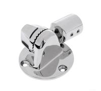 TDCuizent Base d'antenne marine en acier inoxydable 316, 22 mm, support réglable avec engrenage rotatif pour installation multi-angle, finition polie pour systèmes de communication radio de bateau