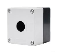 TDCuizent Boîtier de commande étanche à bouton-poussoir en ABS avec trou pré-percé de 22 mm et bague d'étanchéité IP65 pour équipement électrique industriel (1 trou)
