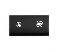 TDCuizent Bouton de contrôle de vitesse du ventilateur de conditionneur pour BMW X1 X6 E70 E71 2006-2014 Noir ABS + PC Bouton de rechange