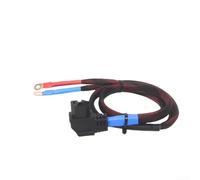 TDCuizent Câble d'alimentation en silicone souple 8 AWG pour véhicule électrique, résistant aux hautes températures, noyau en cuivre pur, fil flexible avec cosses en cuivre épais, longueur 1 m, noir