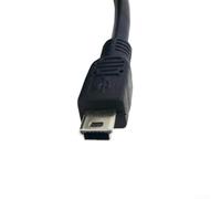 TDCuizent Câble USB type B 5 broches haute vitesse USB 2.0 pour appareils photo numériques, lecteurs MP3, GPS, enregistreur de conduite vers PC, ordinateur portable, noir, différentes longueurs 0,5 m