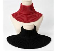 TDCuizent Cache-cou tricoté pour femme | Snood en laine douce avec texture côtelée pour la chaleur hivernale, pour un style polyvalent à enfiler pour les trajets