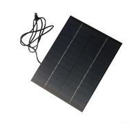 TDCuizent Chargeur de panneau solaire 12 V 6 W avec sortie de type C pour caméras de surveillance et lumières LED, cellule polycristalline haute efficacité pour électronique 9-12 V, kit d'alimentation