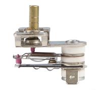 TDCuizent Commutateur de température pour thermostat de four électrique - Pièces de rechange en métal argenté 10 A 16 A - Composant de rotation à 270 degrés pour appareils de cuisine (10 A)