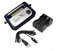 TDCuizent Compteur de signal TV numérique pour détection d'antenne DVB-T avec buzzer 70-860 MHz Gamme de fréquences 65-95dBuv Niveau d'entrée Portable Finder pour mesurer la force du signal au sol