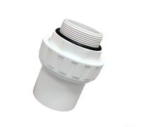 TDCuizent Connecteur d'équipement de piscine en PVC avec joint fileté externe pour filtre à sable et pompe raccord de plomberie pour un débit d'eau et une installation efficaces (5,1 cm)