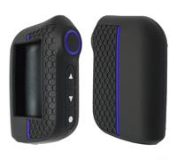 TDCuizent Coque de n silicone pour télécommande Starline A93 A63 version russe avec alarme de voiture, texture nid d'abeille, coque de protection souple avec prise en main antidérapante