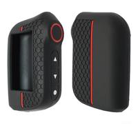 TDCuizent Coque de n silicone pour télécommande Starline A93 A63 version russe avec alarme de voiture, texture nid d'abeille, coque de protection souple avec prise en main antidérapante