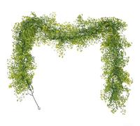 TDCuizent Couronne de vigne artificielle de 170 cm, guirlande florale synthétique pour porte d'entrée, cheminée, escalier, fleurs artificielles éternelles en plastique pour Thanksgiving, Noël, fête de