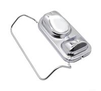 TDCuizent Couvercle de maître-cylindre chromé pour Ford Style Single Bail Bendix 1973-1983 Protection anti-poussière en alliage métallique avec finition brillante Remplacement direct pour baie moteur
