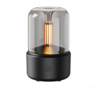 TDCuizent Diffuseur d'arômes avec effet de bougie réaliste - Humidificateur portable à l'aide d'une atomisation avancée pour huiles essentielles - Brumisateur silencieux pour chambre à coucher, salon
