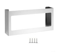TDCuizent Distributeur mural de boîte à gants en acier inoxydable avec 4 compartiments pour gants en latex nitrile, vinyle, serviettes en papier et lingettes pour hôpital, restaurant, toilettes
