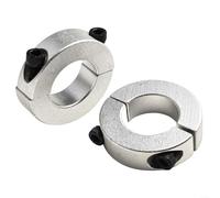 TDCuizent Ensemble de colliers de serrage à double arbre fendu en alliage d'aluminium avec vis M6 DIN 912 pour positionnement de machines industrielles et fixation des composants (30 mm)