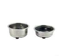TDCuizent Ensemble de panier filtrant en acier inoxydable de 51 mm pour machine à café Morphy Richards pour machine à expresso Derlla Konka Dolim Single Double Shot avec tasse tamper et joint en