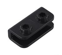 TDCuizent Ensemble de support rectangulaire de rechange pour tonnelle - Noir - Pour tente d'extérieur - Pièces de cadre de support en fibre de verre - Raccord de connexion bidirectionnel (1 pièce)