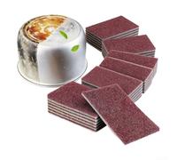 TDCuizent Éponge à récurer en sable émeri pour nettoyer les pots, les joints, le polissage et la vaisselle, bloc de ponçage pour ustensiles de cuisine et garniture de porte, outil détachant
