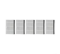 TDCuizent Filtres de rechange pour ATVEL SmartGyro R80 Base pour Cecotec pour aspirateur Conga 2499 Ultra Home Advanced, lot de 5 filtres en papier blanc, filtration efficace et nettoyage amélioré