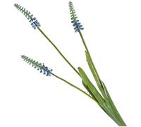 TDCuizent Fleurs de jacinthe artificielles bleues et violettes réalistes pour décoration d'intérieur, mariage, arrangements photographiques, présentation florale en plastique, 43 cm (bleu)