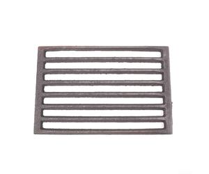 TDCuizent Grille carrée en fonte pour cheminée, pièces de rechange pour modèles Hark, circulation de l'air optimisée et combustion efficace, grille de brûleur à bois en fer noir (28 x 19,5 cm)