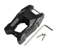 TDCuizent Guide de support de sangle de porte arrière pour Mercedes Vito W639 - Bouchon de charnière en métal OE A6397600628 - Noir - Anti-corrosion - Résistant à l'usure - Compatible avec arrière