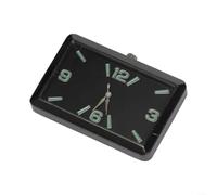 TDCuizent Horloge carrée rectangulaire à quartz pour tableau de bord avec grands chiffres en verre pour une lecture claire de la surface, support sécurisé pour grille d'aération ou tableau de bord