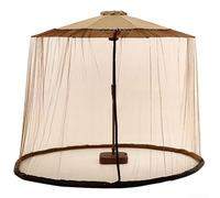TDCuizent Housse de parasol d'extérieur en maille de polyester pour parasol de 300 x 230 cm et 335 x 240 cm - Marron - Pliable - Protection UV (335 x 240 cm)