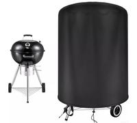 TDCuizent Housse étanche pour barbecue Raweao pour Weber 57cm Bouilloire, Protecteur de barbecue rond, Tissu Oxford résistant, Résistant aux intempéries, Facile à nettoyer, 70x70cm, Noir