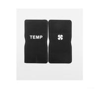TDCuizent Kit de décalcomanie de rechange pour bouton de climatisation pour Porsche Boxster 987 et 911 en vinyle noir avec texte blanc