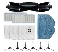TDCuizent Kit de pièces de rechange 360 pour aspirateur Botslab S8 Plus avec brosse principale, brosses latérales, filtres, serpillères, sacs à poussière, ensemble d'accessoires compatibles pour robot