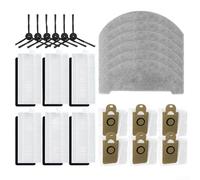 TDCuizent Kit de pièces de rechange pour IMOU RV1 Pro Max pour RV1 Pro comprenant 6 brosses latérales, 6 filtres, 6 chiffons de serpillère, 6 sacs à poussière, brosse rouleau ABS + nylon et filtre en