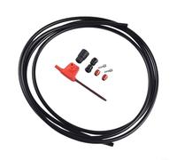 TDCuizent Kit de tuyau de frein à disque de vélo 2 m en caoutchouc et acier avec connecteur pour vélos de route SRAM RED AXS et AXS avec clé, aiguille à huile, vis à tête d'olive, manchon en