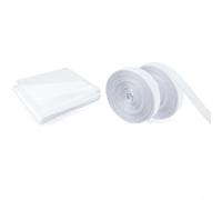 TDCuizent Kit d'isolation pour l'hiver réutilisable et imperméable, film transparent avec ruban adhésif double face pour l'épreuve des courants d'air et économie d'énergie, facile à installer sur la