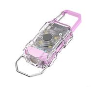 TDCuizent Lampe de poche porte-clés 200 lumens portable LED avec clip étanche en alliage d'aluminium pour le camping, la randonnée, équipement essentiel pour clés et sacs (violet)