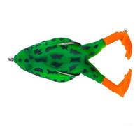 TDCuizent Leurres de pêche flottants en forme de grenouille de 9 cm avec jambes rotatives pour bar, brochet pour barracuda pêche en eau douce et eau salée avec action de nage réaliste et couleurs