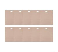 TDCuizent Lot de 10 sacs à grille-pain réutilisables avec revêtement en PTFE - Résistants à la chaleur jusqu'à 250 °C - En fibre de verre - Pour pain, panini, collations, four à micro-ondes - 20 x 22