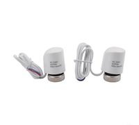 TDCuizent Lot de 2 actionneurs thermiques électriques AC230 V M30 x 1,5 mm Normalement ouvert pour chauffage au sol Contrôle de la température Compatible avec les contrôleurs programmables (fil