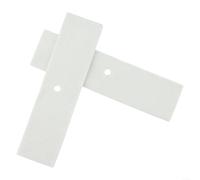 TDCuizent Lot de 2 joints de couvercle de nettoyage en fibre de céramique pour poêles à granulés Rika Premio/Rio/Visio/Leda/Umbra 185 x 48 x 5 mm Blanc