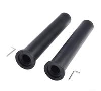 TDCuizent Lot de 2 manchons d'adaptation pour haltères de 2,5 cm à 5,1 cm standard vers adaptateur de barre avec clé hexagonale pour équipement de fitness à domicile, salle de sport, noir (30 cm)