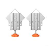 TDCuizent Lot de 2 pinces d'angle à angle droit à 90 degrés pour le travail du bois Outil d'alignement en acier inoxydable pour la fabrication de projets de bricolage type fermé et ouvert en option