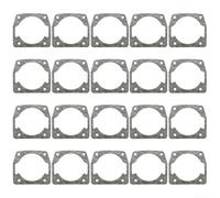 TDCuizent Lot de 20 joints de cylindre de tronçonneuse en papier pour débroussailleuse 52 58 59 62 cc Gris 44,9 x 45,4 mm Installation rapide Pièces de rechange