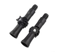 TDCuizent Lot de 3 raccords articulés pivotants à 270 degrés pour tiges télescopiques pour outils de nettoyage de fenêtres, rouleaux de peinture et pinceaux, connecteur d'extension en plastique, noir