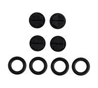 TDCuizent Lot de 4 bondes de vidange de pompe de piscine avec joints 6,35 mm filetés mâles pour Hayward SP1800X SP1750 SP1775 pour piscine, spa, baignoire (noir)