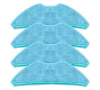 TDCuizent Lot de 4 serpillères pour aspirateur robot MEDION X50 SW MD 2004, chiffon de rechange en microfibre pour MEDION 500 Series, lot de 4
